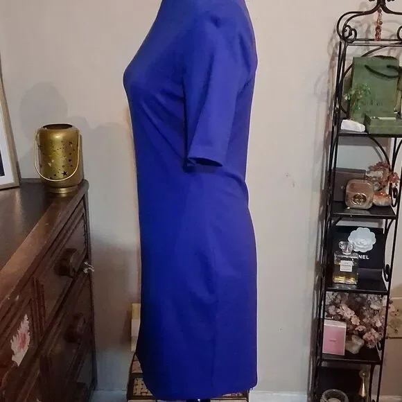 NWT NASTY GAL Women's 3/4 sleeve Royal Blue Dress Size Medium - Picture 7 of 8